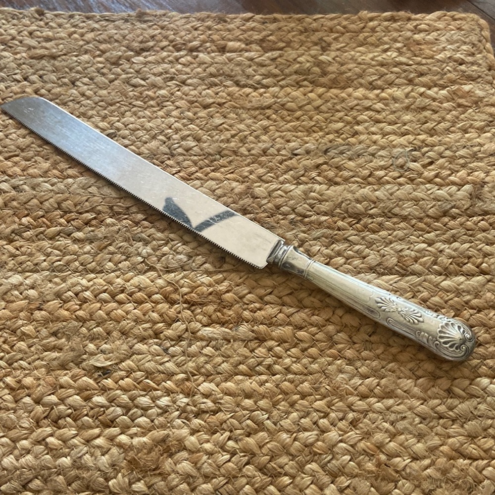 Antique Sterling Silver Sheffield Cake Knife